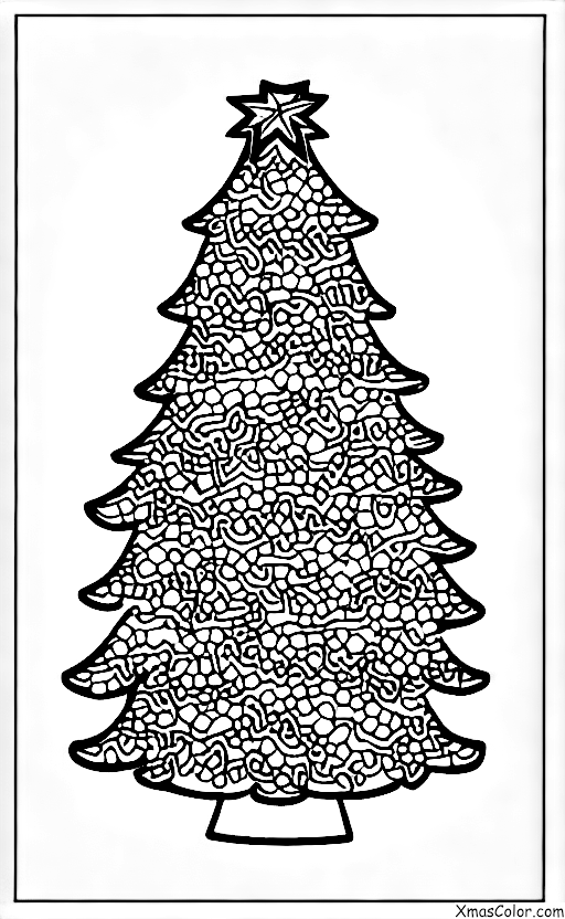 Navidad / Acebo: Un árbol de navidad decorado con acebo