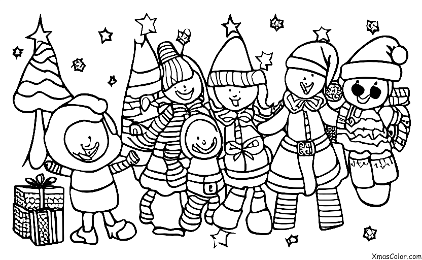 Navidad / Actividades navideñas al aire libre: Decorar el árbol de Navidad