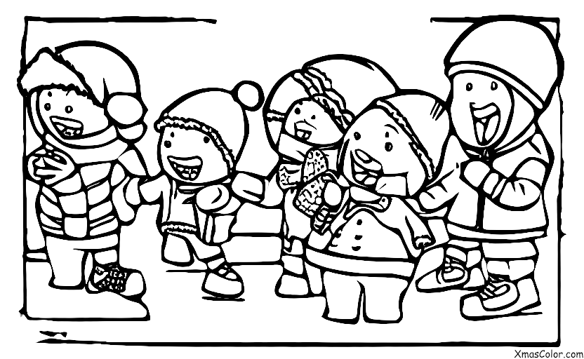 Navidad / Actividades navideñas al aire libre: Guerra de bolazos de nieve