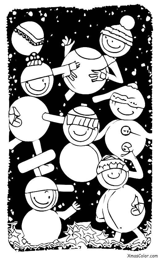 Navidad / Actividades navideñas al aire libre: La batalla de bolas de nieve