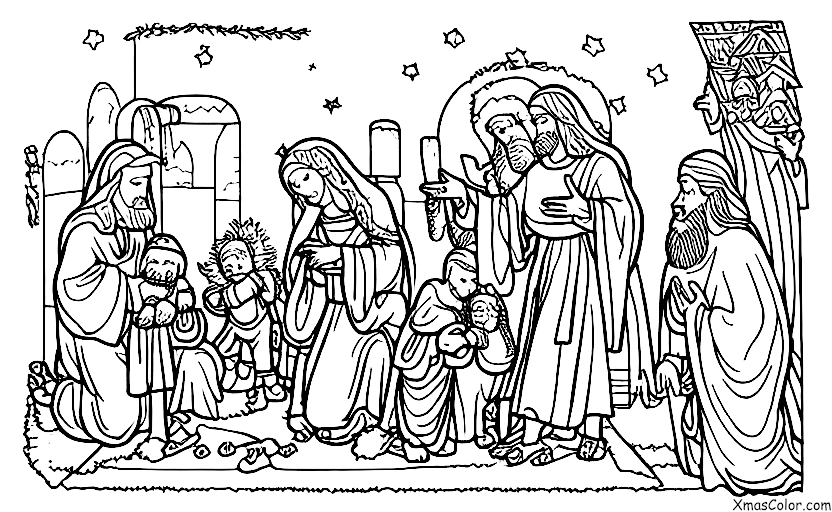 Navidad / Adornos de Navidad: La Escena de la Natividad