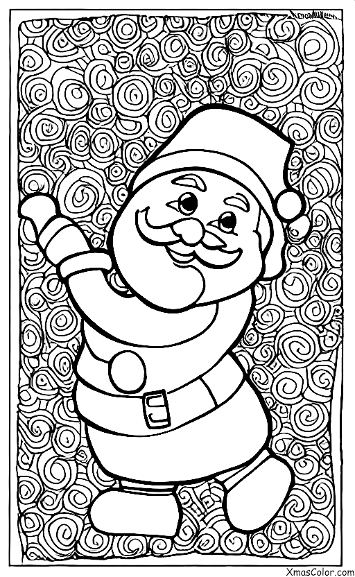 Navidad / Adornos de Navidad: Un ornamento de Santa Claus