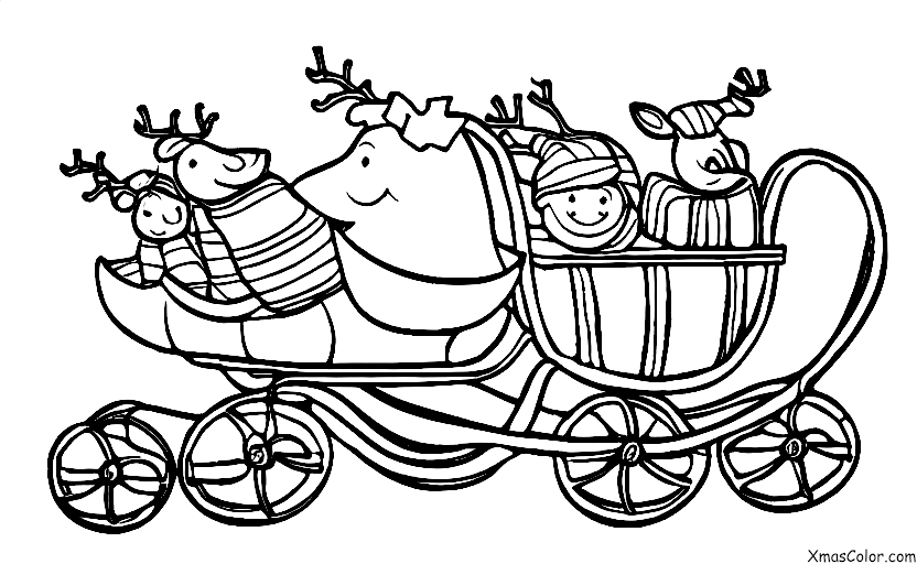 Navidad / Adornos de Navidad: Un trineo