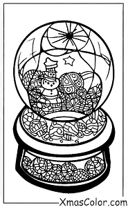 Navidad / Adornos de Navidad: Una bola de nieve