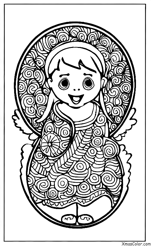 Navidad / Ángeles de la Nieve: Una niña que hace un ángel de nieve