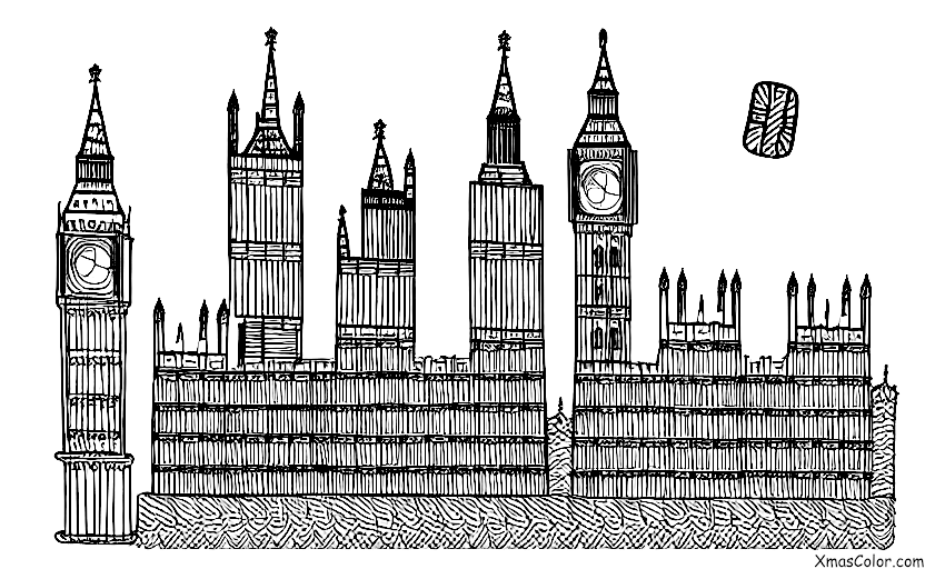 Navidad / Árboles de Navidad en todo el mundo: Big Ben en Londres