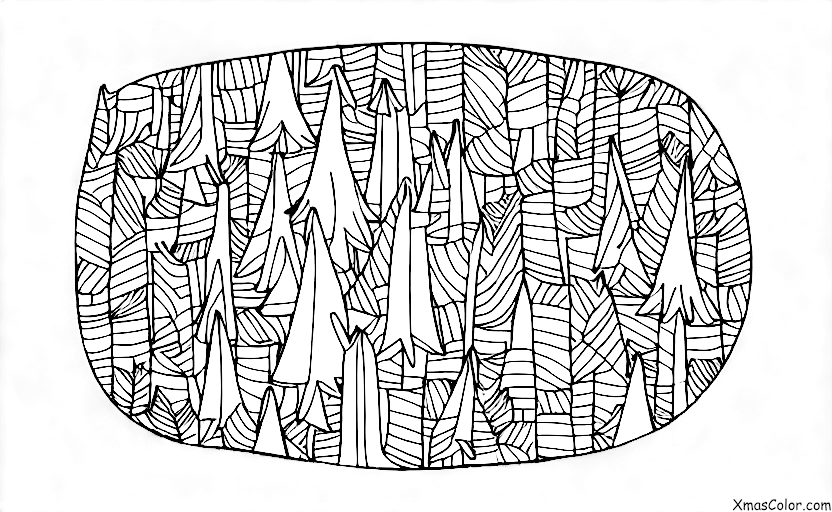 Navidad / Árboles de Navidad: Árboles de Navidad en un bosque