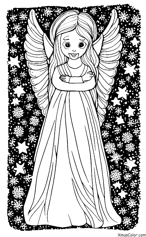 Navidad / Árboles de Navidad: Un ángel