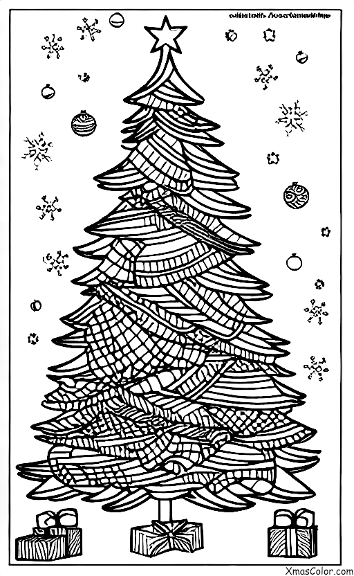 Navidad / Árboles de Navidad: Un árbol de Navidad casero