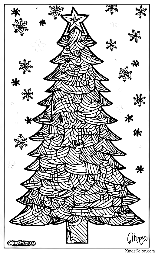 Navidad / Árboles de Navidad: Un árbol de Navidad colgado del techo