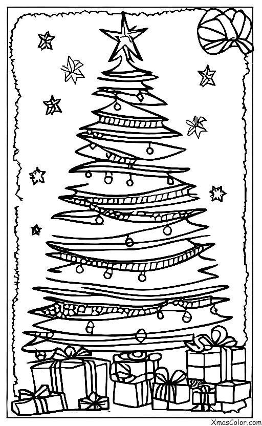 Navidad / Árboles de Navidad: Un árbol de Navidad en una acogedora casa