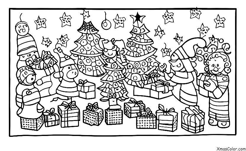 Navidad / Avent: Calendario de Navidad con días numerados hasta Navidad