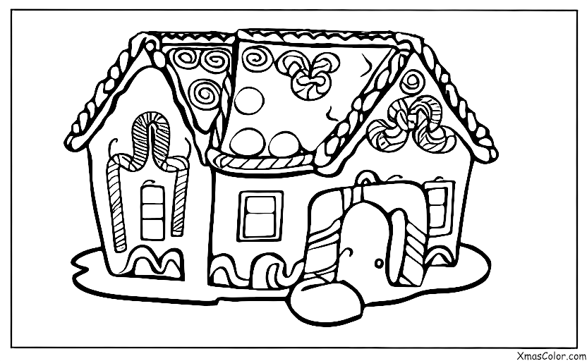 Navidad / Avent: Casa de pan de jengibre