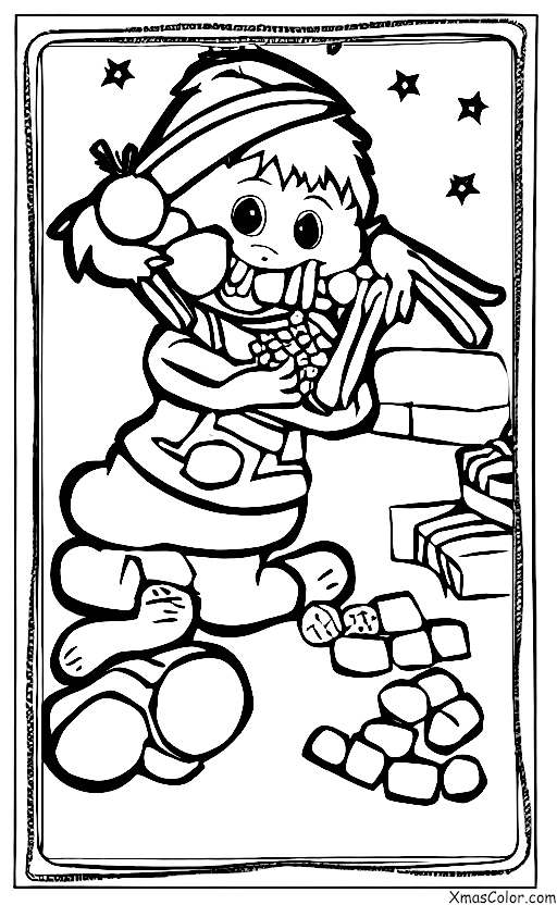 Navidad / Blitzen: Blitzen comiendo zanahorias