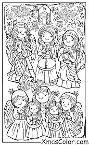 Navidad / Calcetines de Navidad: Ángeles