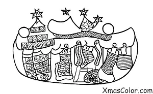 Navidad / Calcetines de Navidad: Árbol de navidad