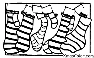 Navidad / Calcetines de Navidad: Paleta de caramelo
