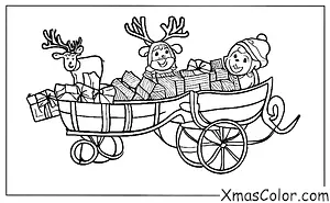 Navidad / Calcetines de Navidad: Trineo