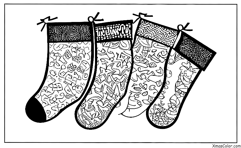 Navidad / Calcetines de Navidad: Un calcetín lleno de carbón