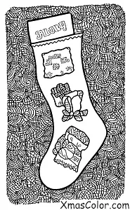 Navidad / Calcetines de Navidad: Una media personalizada