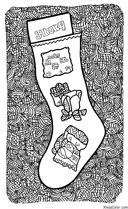 Navidad / Calcetines de Navidad: Una media personalizada