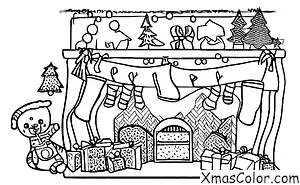 Navidad / Calcetines de Navidad: Una mochila llena de juguetes