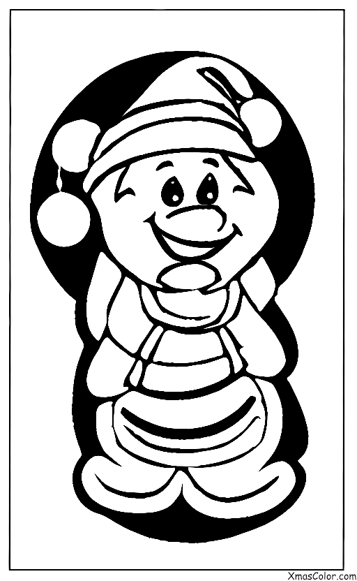 Navidad / Campanas de Navidad: Un cascabel en Santa Claus