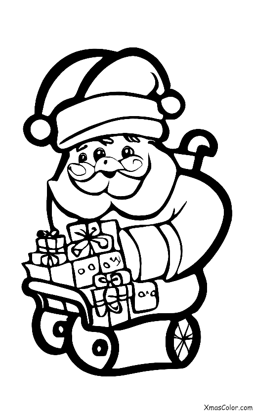 Navidad / Campanas de trineo: Santa y su trineo