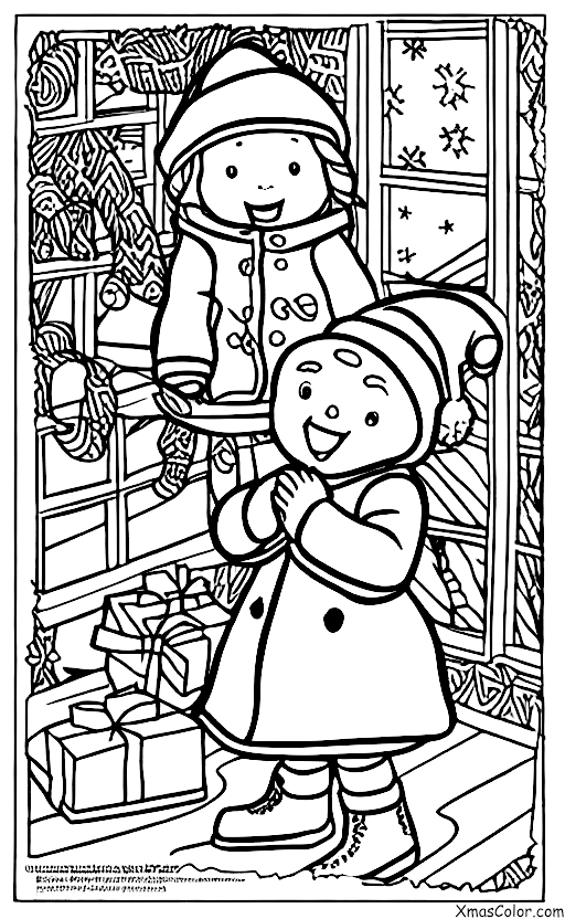 Navidad / Clima Invernal: Un niño jugando en la nieve