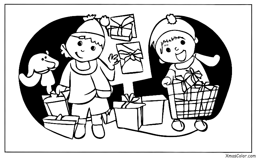 Navidad / Compras de Navidad: Un niño comprando su mascota