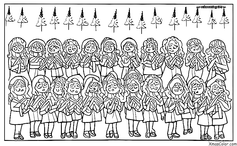 Navidad / Conciertos de Navidad: Un coro cantando en escena