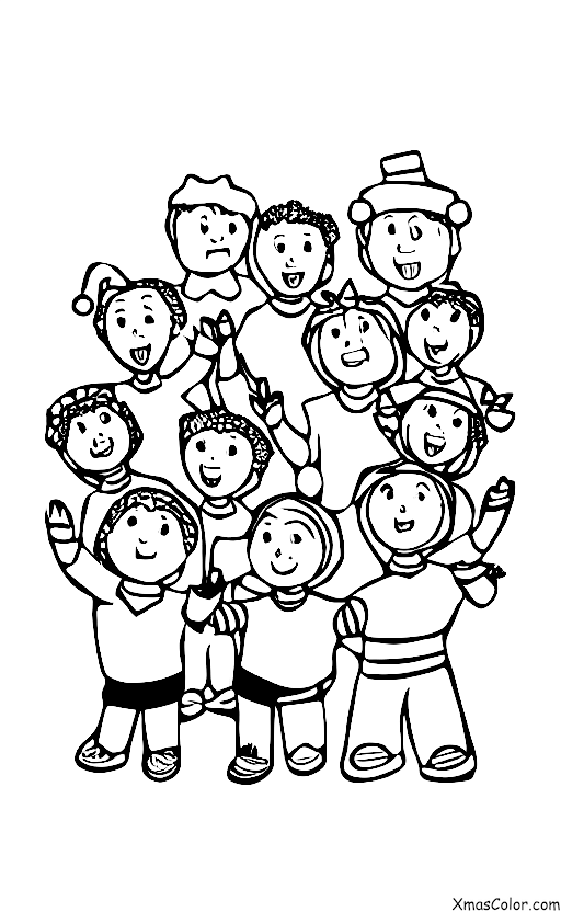 Navidad / Conciertos de Navidad: Un grupo de personas cantando canciones de vacaciones