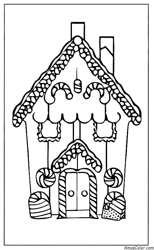 Navidad / Construcción de casas de pan de jengibre: Comer la casa de jengibre