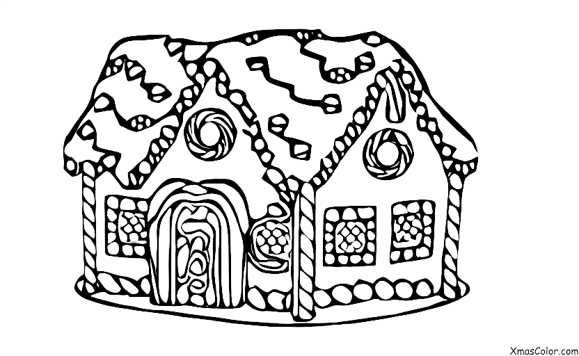 Navidad / Construcción de casas de pan de jengibre: Construyendo la casita de pan de jengibre