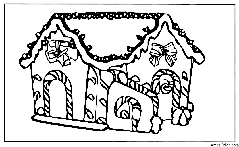 Navidad / Construcción de casas de pan de jengibre: Decorando la casa de galletas