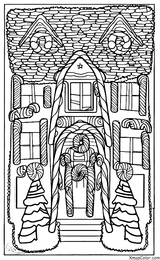Navidad / Construcción de casas de pan de jengibre: Decorando la casita de jengibre