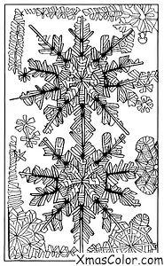 Navidad / Copos de nieve: un solo copo de nieve