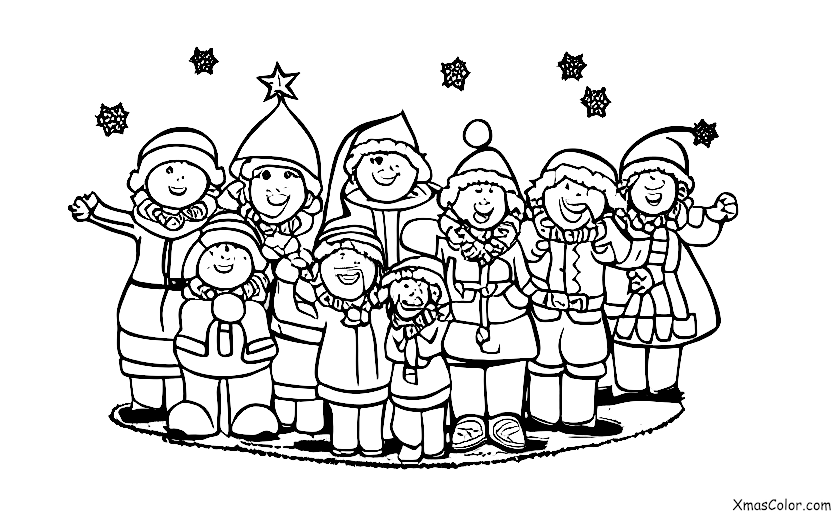 Navidad / Coristas de Navidad: Canciones navideñas alrededor de un árbol de Navidad