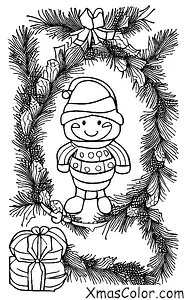 Navidad / Coronas de Navidad: Corona decorada con adornos