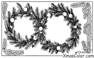 Navidad / Coronas de Navidad: Corona sencilla de hojas