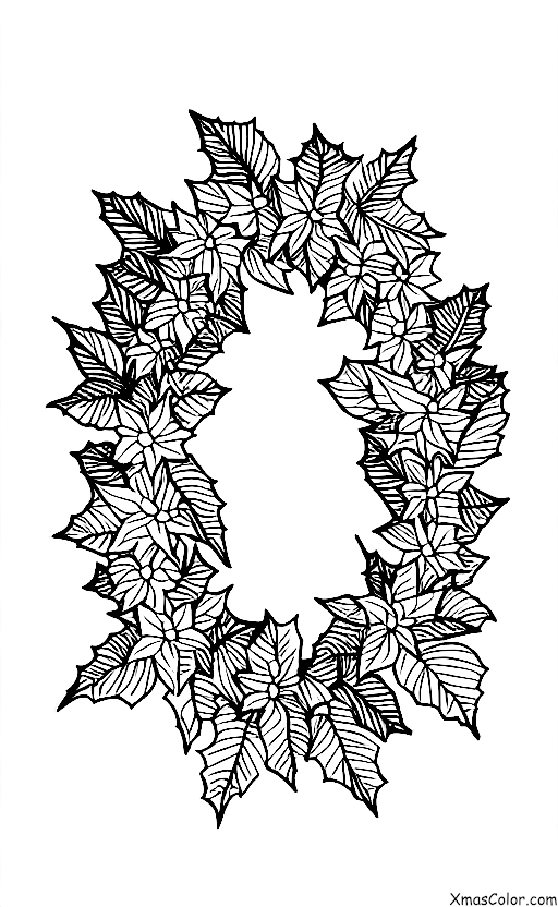 Navidad / Coronas de Navidad: Un ramo hecho de poinsettias