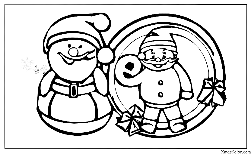 Navidad / Cuenta Regresiva de Navidad: Cuenta atrás de Navidad con un calendario de Papá Noel