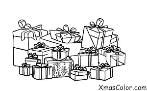 Navidad / Cuenta Regresiva de Navidad: Cuenta Regresiva de Navidad con Many presents