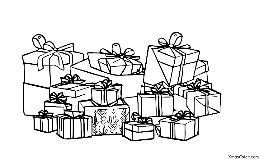 Navidad / Cuenta Regresiva de Navidad: Cuenta Regresiva de Navidad con Many presents