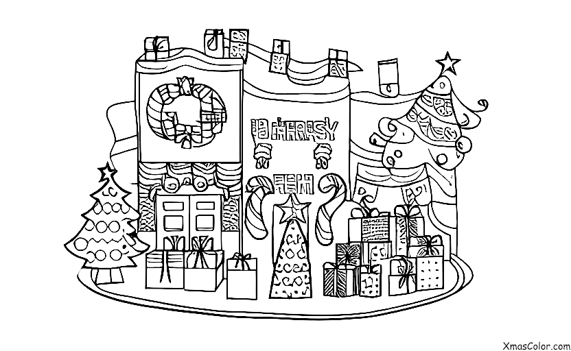 Navidad / Cuenta Regresiva de Navidad: Cuenta regresiva de Navidad con un calendario de Adviento