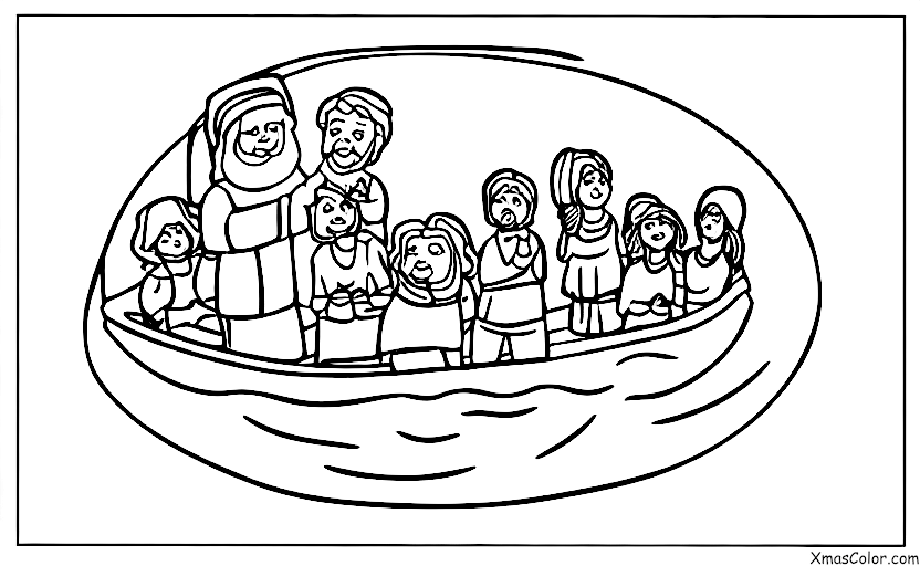 Navidad / Cumpleaños de Jesús: Jesús caminando sobre el agua