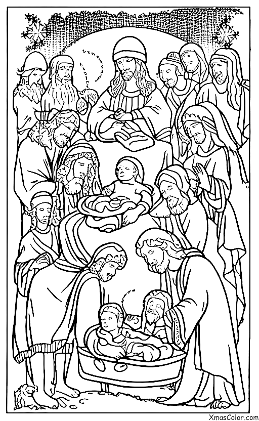 Navidad / Cumpleaños de Jesús: Jesús en un pesebre