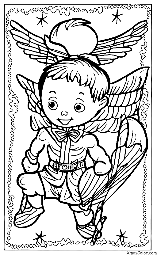 Navidad / Cupido: Cupido volando