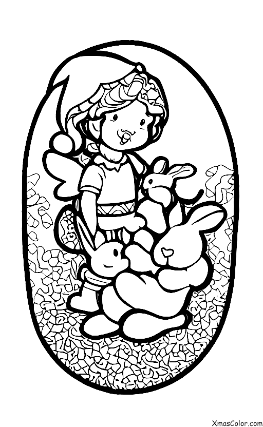 Navidad / Cupido: Cupido y sus animales