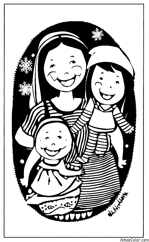 Navidad / Dar: Una niña que le da a su madre una tarjeta hecha a mano